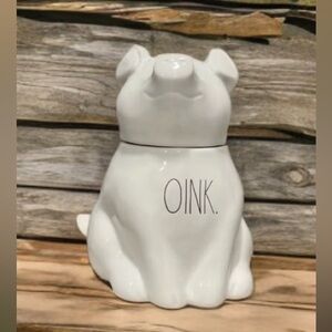Rae Dunn OINK pig canister large Farmline farmhouse